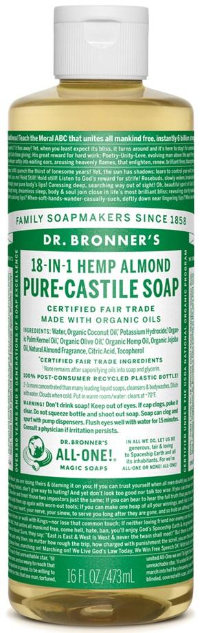 Dr. Bronner's 18-in-1 Pure-Castile Soap - Hemp Almond Image 5