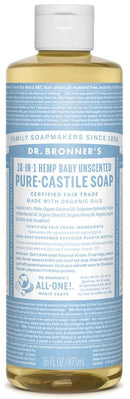 Dr. Bronner's 18-in-1 Pure-Castile Soap - Hemp Baby Unscented Image 2