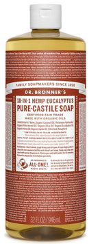 Dr. Bronner's 18-in-1 Pure-Castile Soap - Hemp Eucalyptus Image 3