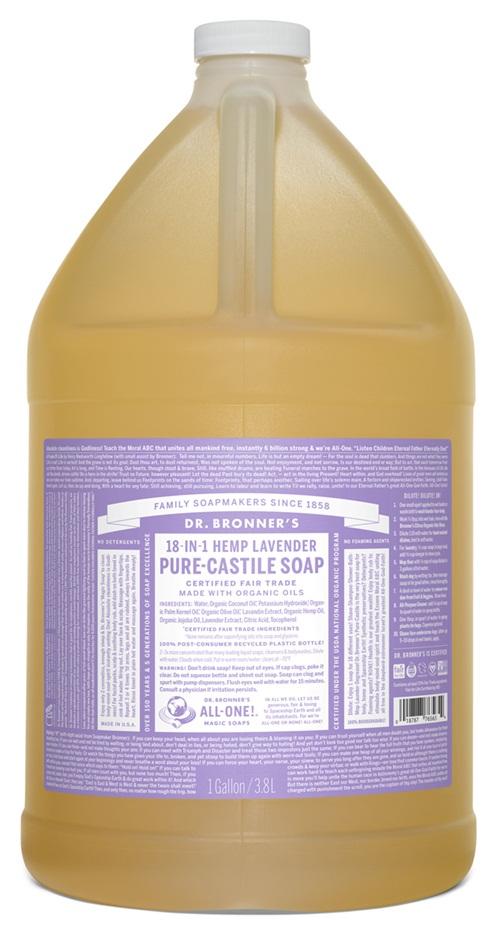 Dr. Bronner's 18-in-1 Pure-Castile Soap - Hemp Lavender Image 2