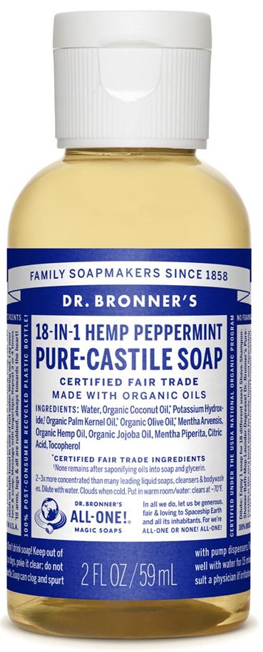 Dr. Bronner's 18-in-1 Pure-Castile Soap - Hemp Peppermint Image 1