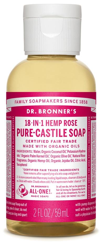 Dr. Bronner's 18-in-1 Pure-Castile Soap - Hemp Rose Image 4