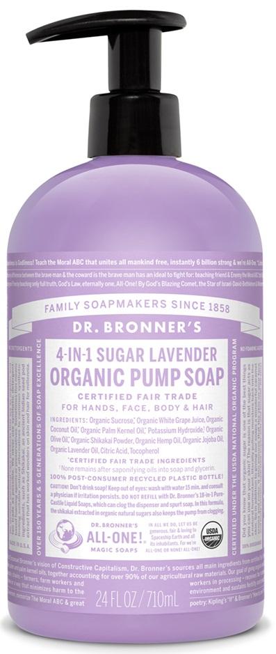 Dr. Bronner's 4-in-1 Organic Sugar Soap - Lavender Image 1