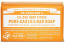 Dr. Bronner's All-One Pure-Castile Bar Soap - Hemp Citrus Image 1
