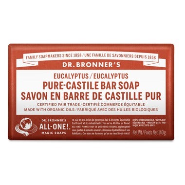 Dr. Bronner's All-One Pure-Castile Bar Soap - Hemp Eucalyptus Image 1