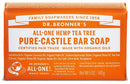Dr. Bronner's All-One Pure-Castile Bar Soap - Hemp Tea Tree Image 1