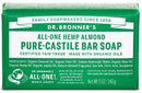 Dr. Bronner's All-One Pure-Castile Soap - Hemp Almond Single Bar Image 1