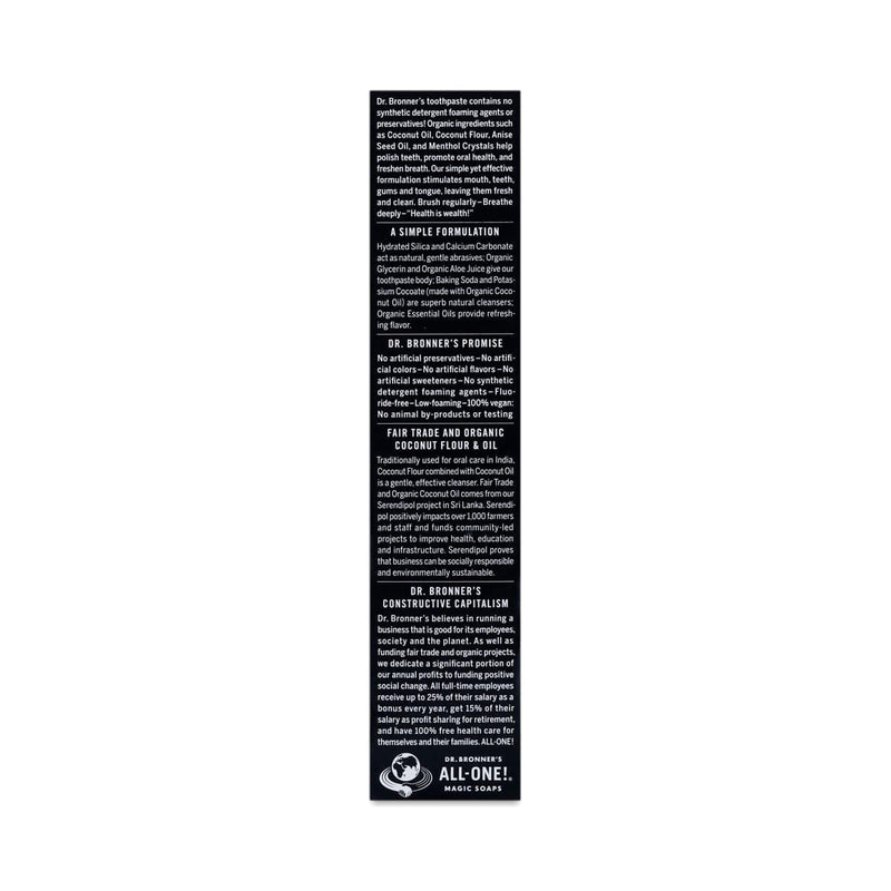 Dr. Bronner's All-One Toothpaste - Anise 140 g Image 3
