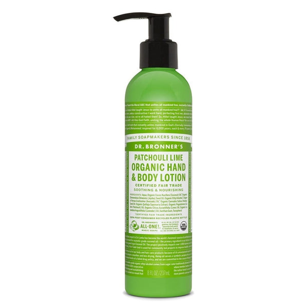 Dr. Bronner's Organic Hand & Body Lotion - Patchouli Lime 237 mL Image 1