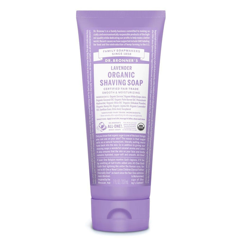 Dr. Bronner's Organic Shaving Soap - Lavender 207 mL Image 1