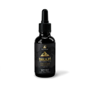 A black bottle with a dropper containing Himalayan Shilajit, with a label that includes the brand name 'Ecoideas' and product name 'Himalayan Shilajit'.