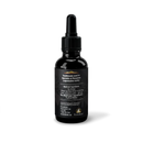 A black bottle with a dropper containing Himalayan Shilajit, with a label that includes the brand name 'Ecoideas' and product name 'Himalayan Shilajit'.