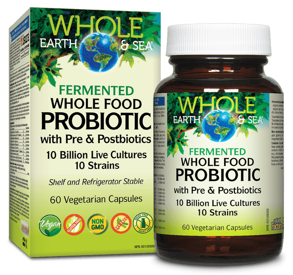 Earth Sea Fermented Whole Food Probiotic with Pre & Postbiotics 60 VCaps Image 1