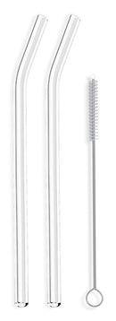 Enviro Glass Straw 12 mm x 8" Bent Combo Image 1