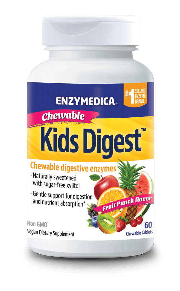 Enzymedica Kids Digest - Fruit Punch 60 Chewable Tablets Image 1
