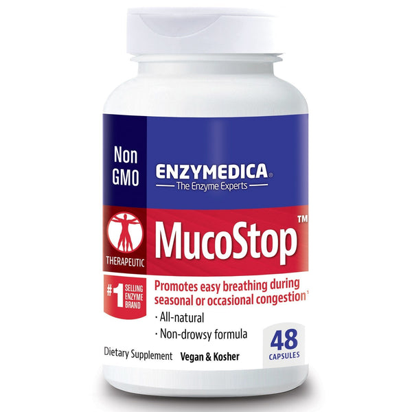 Enzymedica MucoStop 48 Capsules Image 1