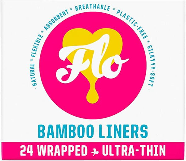 FLO Bamboo Wrapped & Ultra Thin Panty 24 Liners Image 1