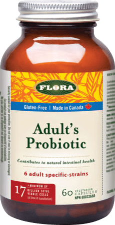Flora Adult's Probiotic 17 Billion Viable Cells 60 VCaps Image 1