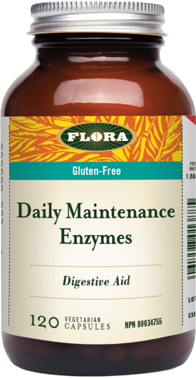 Flora Daily Maintenance Enzymes 120 VCaps Image 1