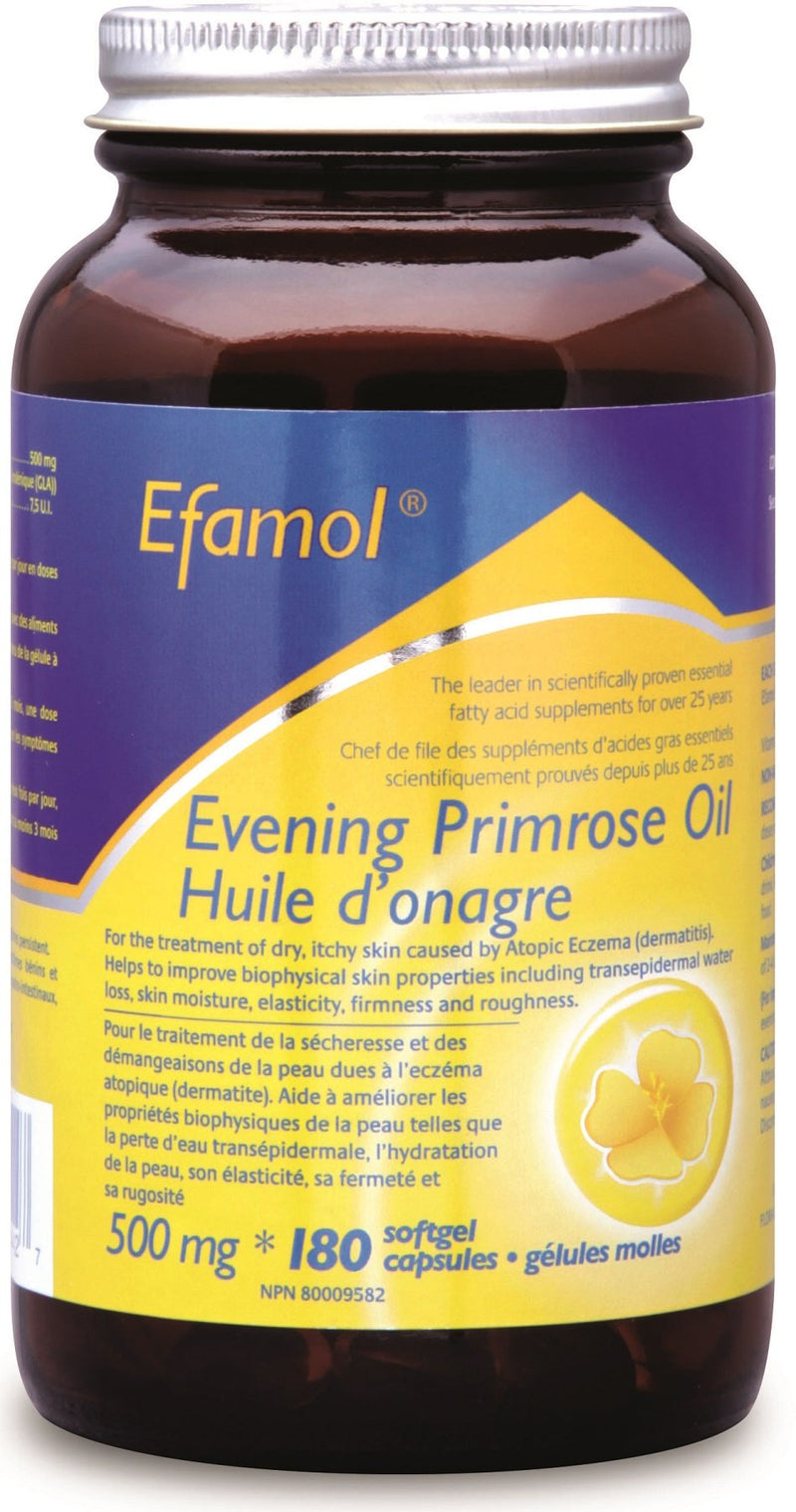 Flora Efamol Pure Evening Primrose Oil 500 mg 180 Softgels Image 1