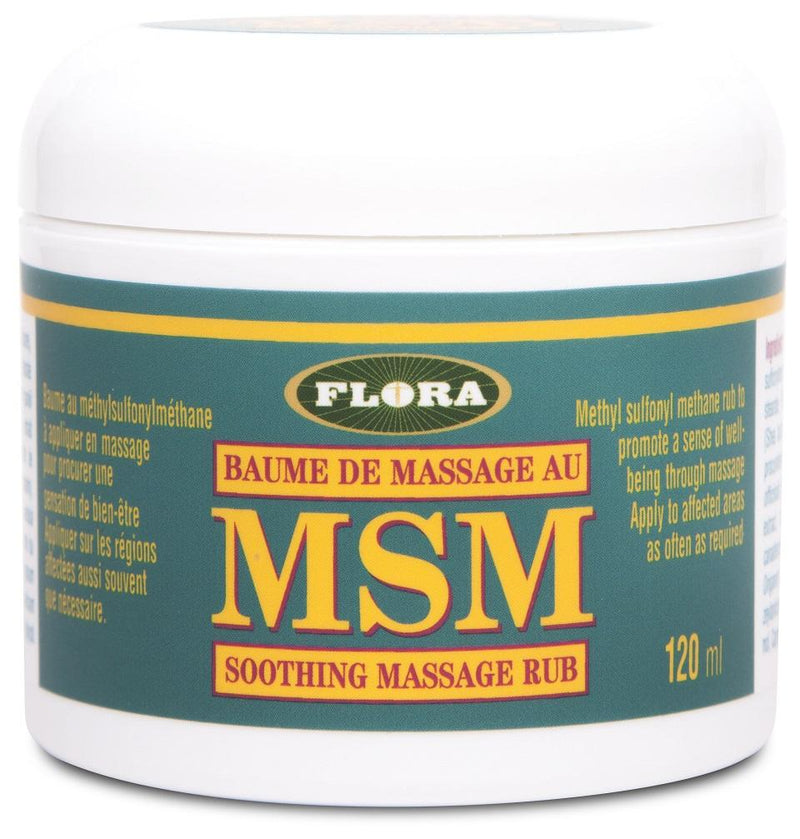 Flora MSM Soothing Massage Rub 120 mL Image 1