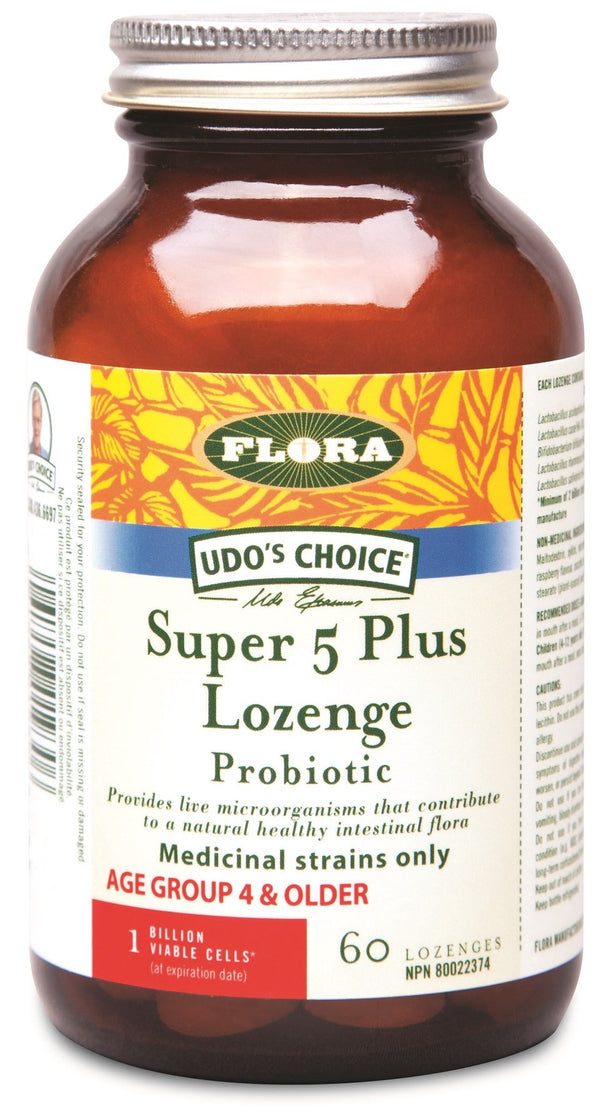Flora Super 5 Plus Lozenge Probiotic 60 Lozenges Image 1