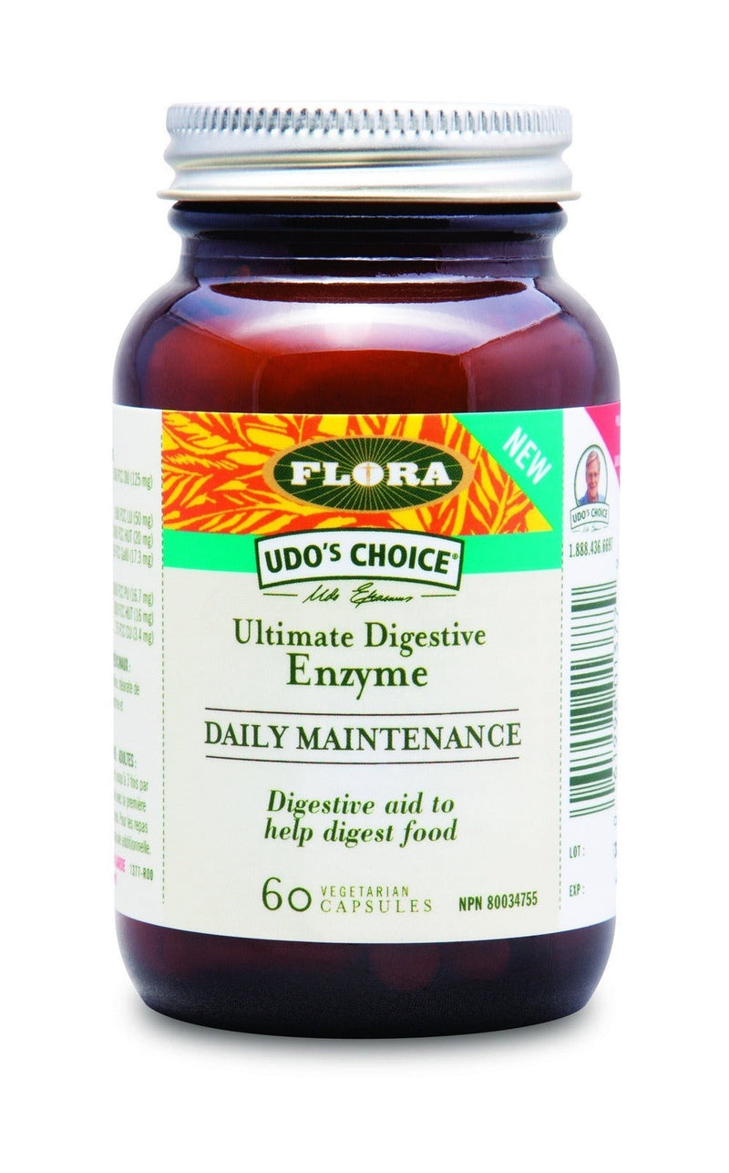 Flora Udo's Choice Ultimate Digestive Enzyme Daily Maintenance 60 VCaps Image 1