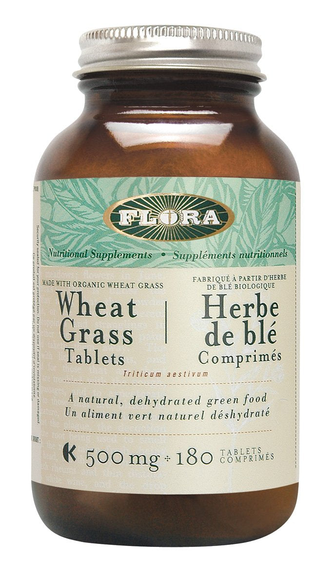 Flora Wheat Grass 500 mg Tablets Image 2