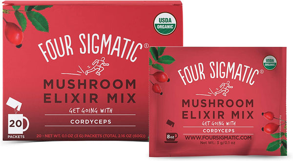 Four Sigmatic Cordyceps Mushroom Elixir Mix 3 g Box of 20 Image 1