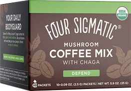 Four Sigmatic Mushroom Coffee Mix with Cordyceps & Chaga 2.5 g Box of 10 Image 1