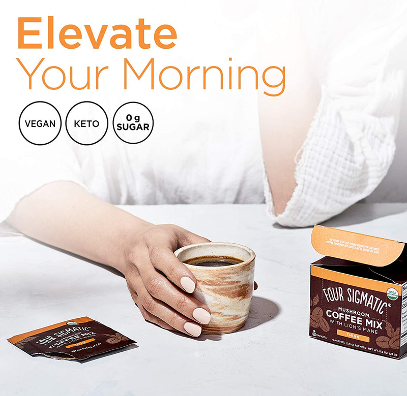 Four Sigmatic Mushroom Coffee Mix with Lion's Mane & Chaga 2.5 g Box of 10 Image 6