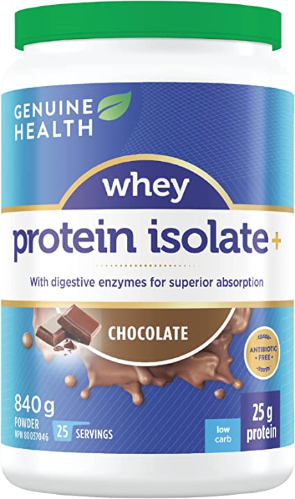 Genuine Health Whey Proteins+ - Natural Chocolate (840 g)