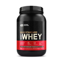 Optimum Nutrition Gold Standard 100% Whey Protein Powder in Double Rich Chocolate flavor, showcasing a 5-pound container with a glossy black label and gold accents.