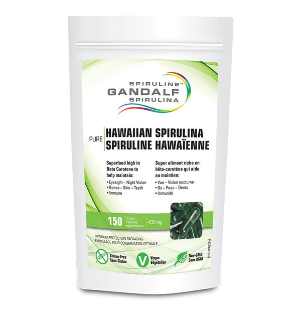 Gandalf Hawaiian Spirulina 400 mg 150 VCaps Image 1