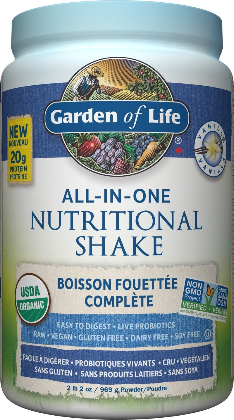 Garden of Life All In One Nutritional Shake - Vanilla 2 lbs Image 1