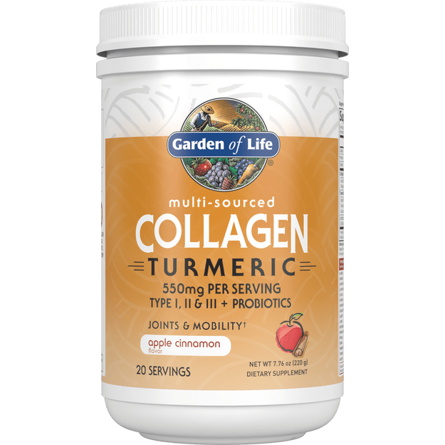 Garden of Life Multi-Sourced Collagen Tumeric 550 mg - Apple Cinnamon 220 g Image 1