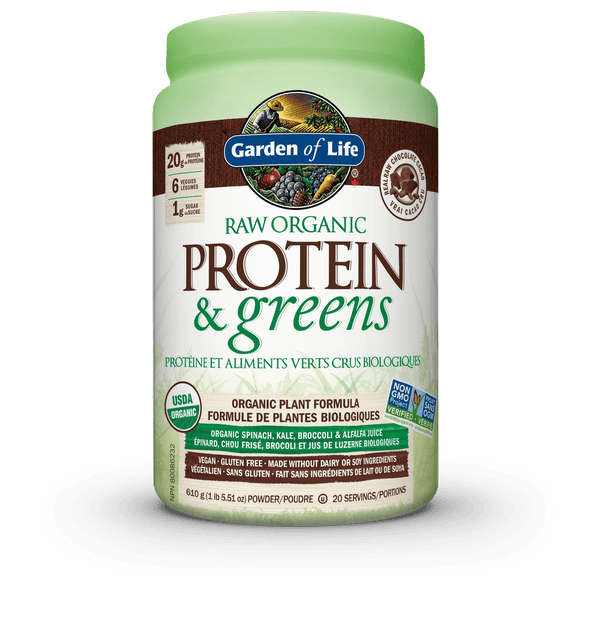Garden of Life Raw Organic Protein & Greens - Chocolate 610 g Image 1