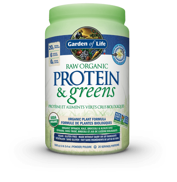 Garden of Life Raw Organic Protein & Greens - Vanilla 550 g Image 1