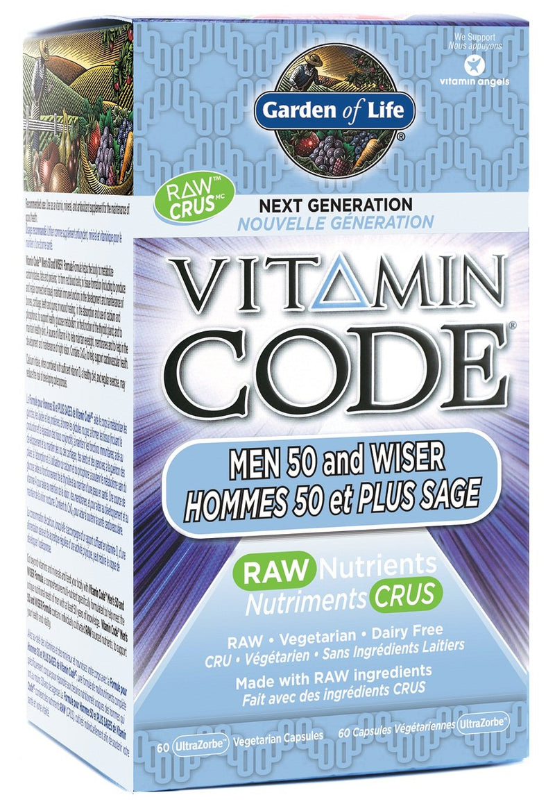 Garden of Life Vitamin Code Men 50 and Wiser 60 VCaps Image 1