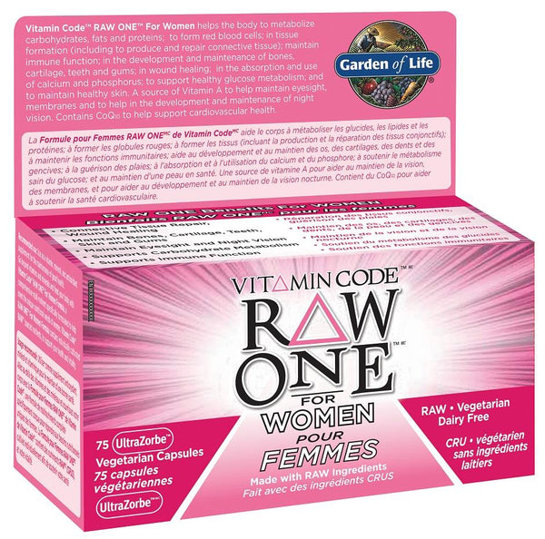Garden of Life Vitamin Code Raw One for Women 75 VCaps Image 1