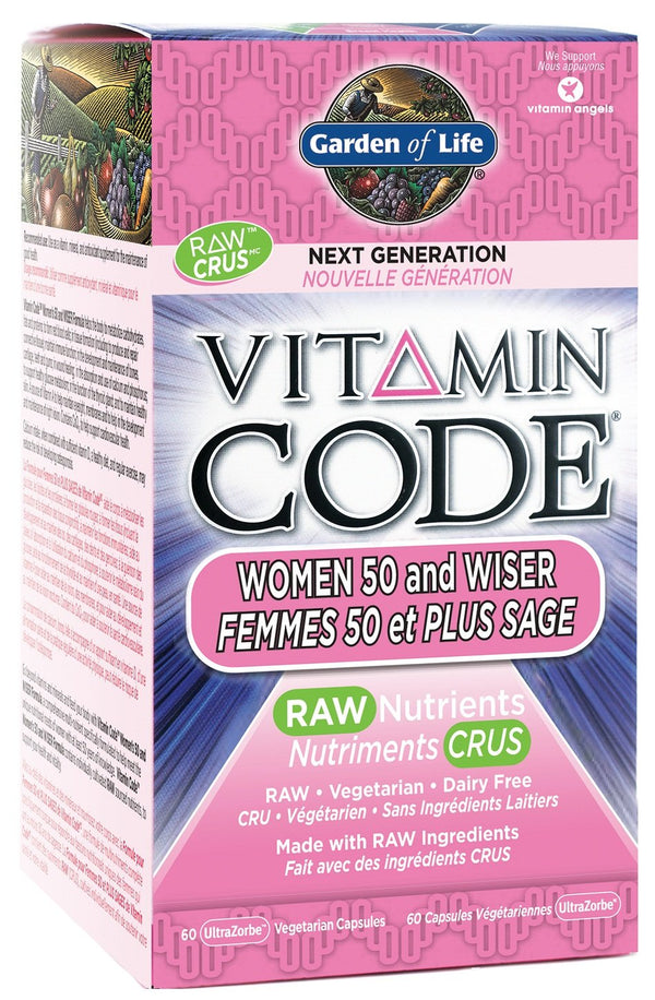 Garden of Life Vitamin Code Women 50 and Wiser 60 VCaps Image 1