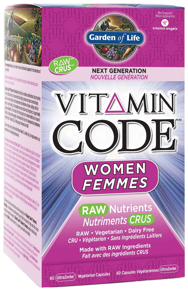 Garden of Life Vitamin Code Women's Multivitamin 60 VCaps Image 1