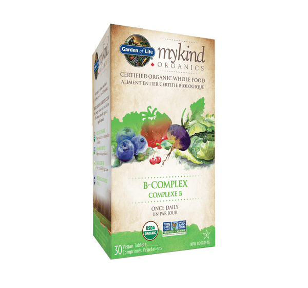 Garden of Life mykind Organics B-Complex Once Daily 30 Tablets Image 1