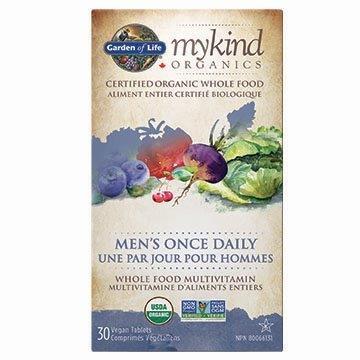 Garden of Life mykind Organics Men's Once Daily 30 Tablets Image 1