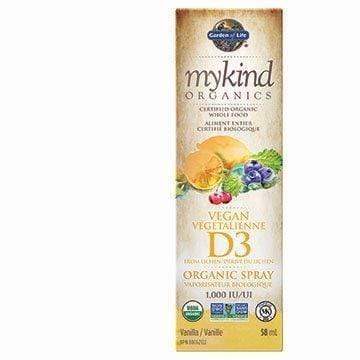 Garden of Life mykind Organics Vegan D3 Spray 1000 IU - Vanilla 58 mL Image 1