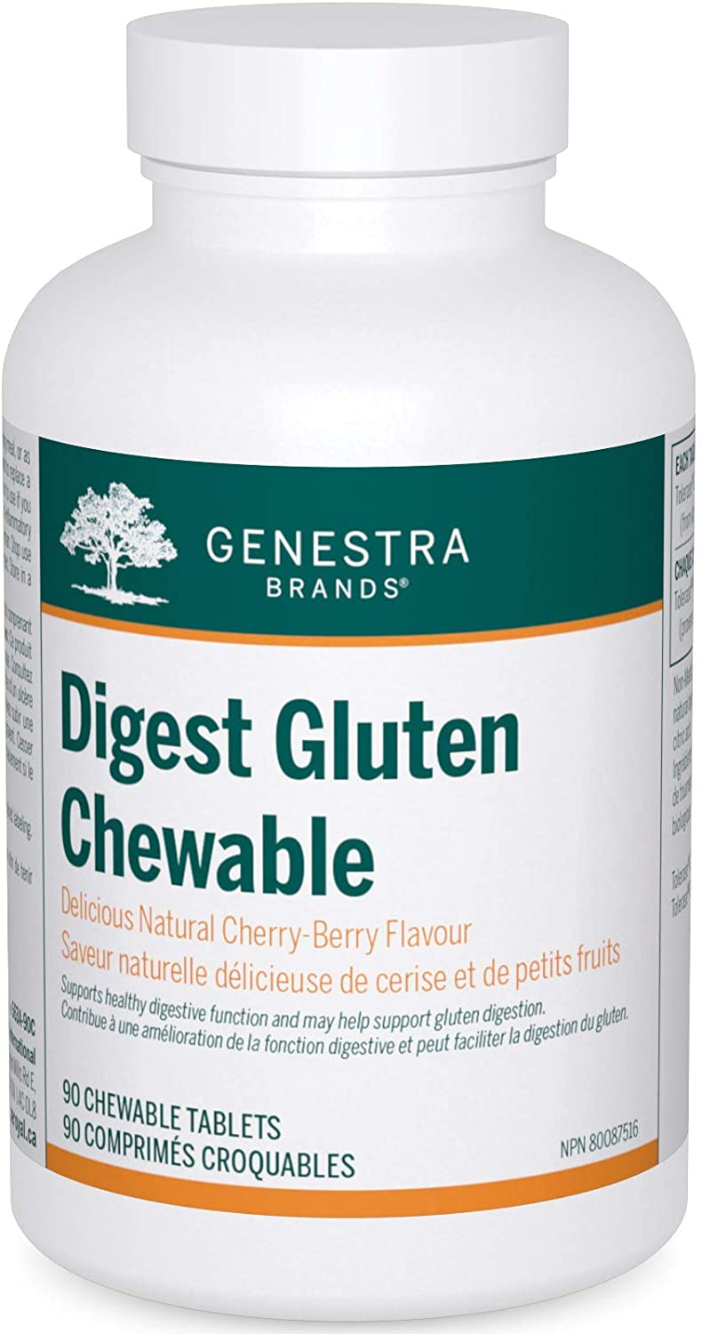 Genestra Digest Gluten - Cherry-Berry 90 Chewable Tablets Image 1