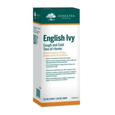 Genestra English Ivy Cough and Cold Syrup - Natural Raspberry 120 mL Image 1
