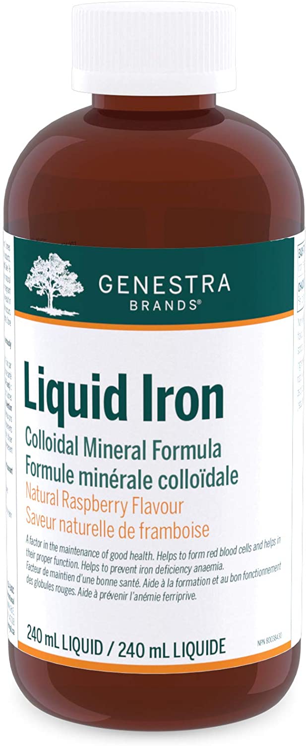Genestra Liquid Iron - Natural Raspberry 240 mL Image 1