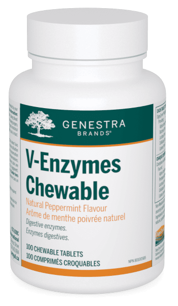 Genestra V-Enzymes - Peppermint 100 Chewable Tablets Image 1