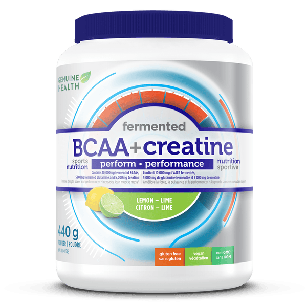 Genuine Health BCAA + Creatine - Lemon-Lime 440 g Image 1